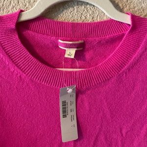 NWT jcrew Cashmere Dress Hot Pink. True to size. large.